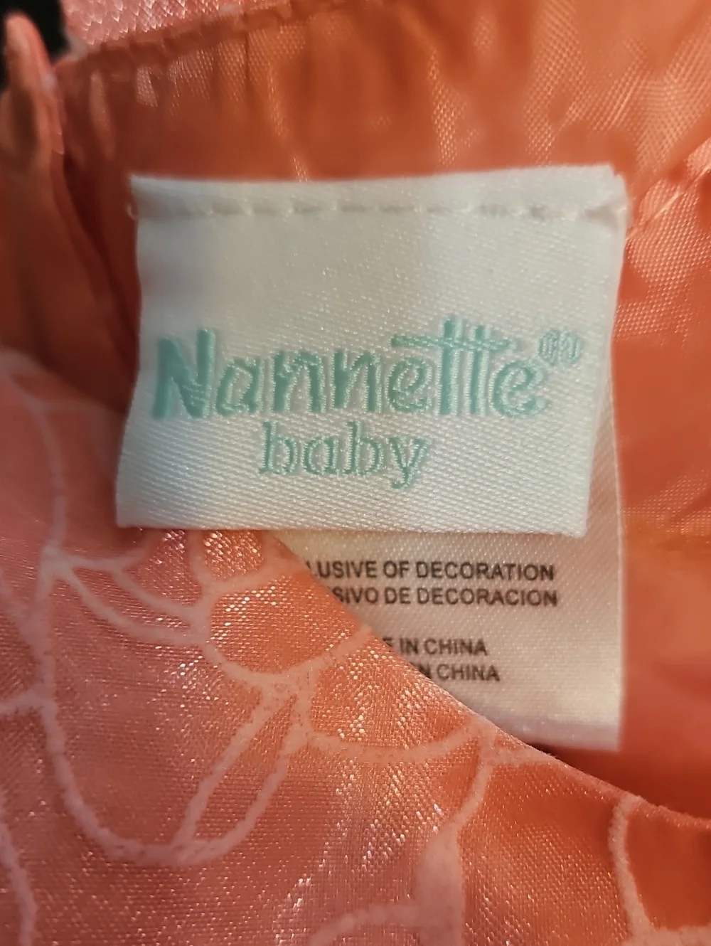 Kids Peach Layered Tulle Costume Dress